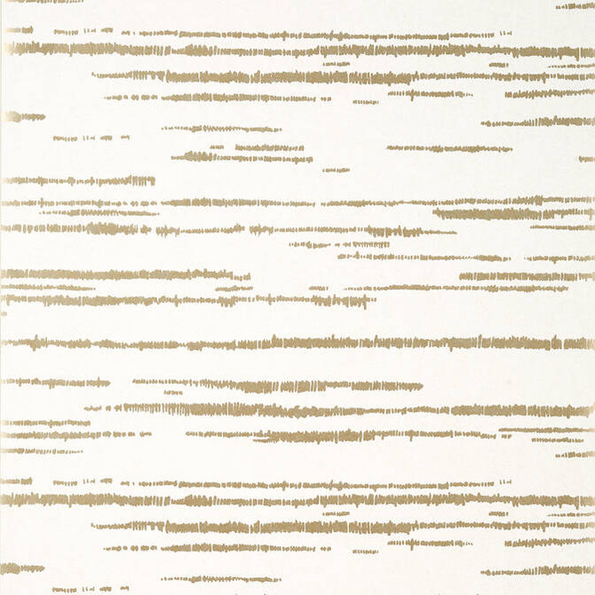 Thibaut Wallpaper Echo Metallic Gold on White T10454 Wallpaper Non Woven Wallpaper UNITED STATES - </p><p>Repeat: V: 20.5 27 - My Fabric Connection -