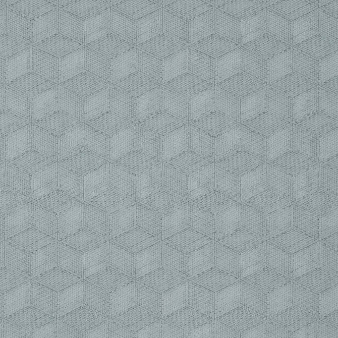 Thibaut Wallpaper Milano Square Spa Blue T10420 Wallpaper Non-Woven Vinyl Wallpaper ITALY - </p><p>Repeat: V: 5 39 - My Fabric Connection -