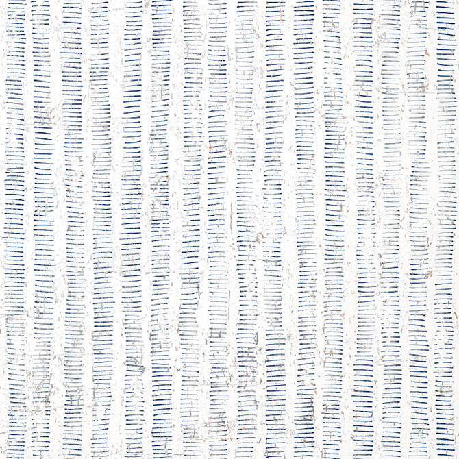 Thibaut Wallpaper Cork Forest Navy and White T12815 Wallpaper Natural Cork Wallpaper KOREA - </p><p>Repeat: V: 33.25 36 - My Fabric Connection -