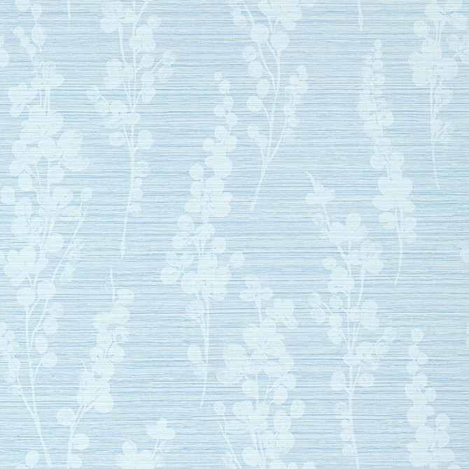 Thibaut Wallpaper Spring Blooms Sky T41050 Wallpaper Non-Woven Vinyl Wallpaper UNITED STATES - </p><p>Repeat: V: 27 27 - My Fabric Connection -