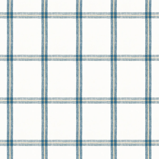 Thibaut Fabric Huntington Plaid Navy W781331 Fabric 100% Linen INDIA 9000 </p><p>Repeat: V: 7.62 54 - My Fabric Connection -
