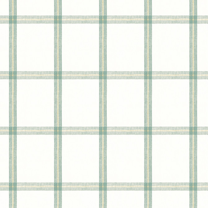 Thibaut Fabric Huntington Plaid Seaglass W781335 Fabric 100% Linen INDIA 9000 </p><p>Repeat: V: 7.62 54 - My Fabric Connection -