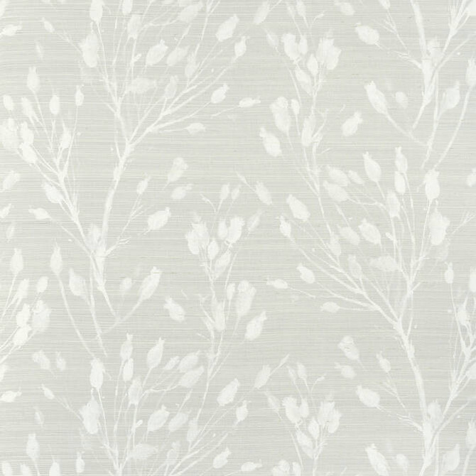 Thibaut Wallpaper Wild Flower Grey T27025 Wallpaper Sisal KOREA - </p><p>Repeat: V: 27 36 - My Fabric Connection -