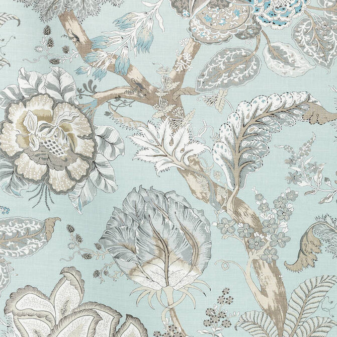 Anna French Fabric Kalamkari Robin's Egg AF78737 Fabric 60% Linen, 30% Cot, 10% Nylon THAILAND 20000 </p><p>Repeat: V: 41 54 - My Fabric Connection -