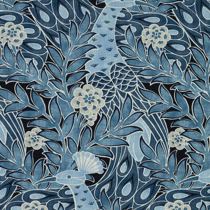 Thibaut Fabric Desmond Navy F92918 Fabric 67% Viscose, 33% Linen UNITED KINGDOM 20000 </p><p>Repeat: V: 44.5 54 - My Fabric Connection -