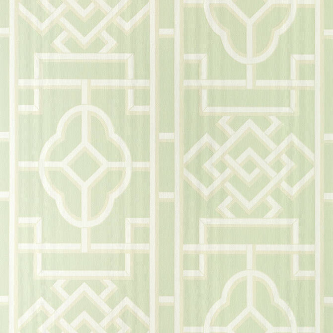 Thibaut Wallpaper Gateway Green T13390 Wallpaper Non-Woven Vinyl Wallpaper UNITED STATES - </p><p>Repeat: V: 27 27 - My Fabric Connection -