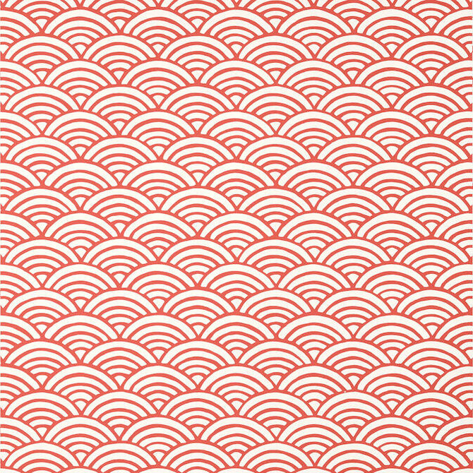 Thibaut Wallpaper Maris Coral T13378 Wallpaper Non-Woven Vinyl Wallpaper UNITED STATES - </p><p>Repeat: V: 3 27 - My Fabric Connection -