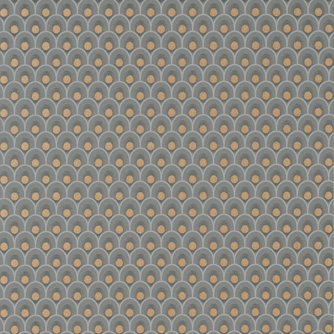 Anna French Wallpaper Spencer Metallic Copper on Charcoal AT79157 Wallpaper Non Woven Wallpaper UNITED KINGDOM - </p><p>Repeat: V: 2 20.5 - My Fabric Connection -
