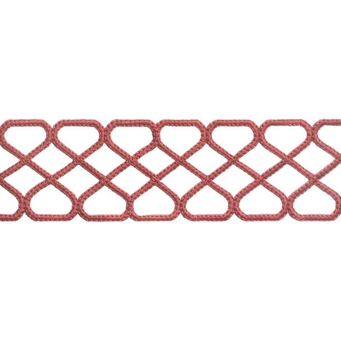 Thibaut Fabric Ripley Applique Cranberry E12026 Fabric 100% Polyester INDIA - </p><p>Repeat: V: 1.37 2.5 - My Fabric Connection -