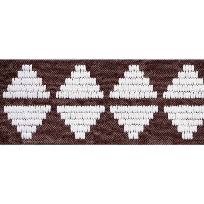 Thibaut Fabric King'S Point Tape Chocolate E12175 Fabric 44% Poly, 32% Linen, 24%Cotton INDIA - </p><p>Repeat: V: 2.13 3.25 - My Fabric Connection -