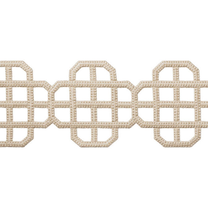Thibaut Fabric Fret Applique Linen E12263 Fabric 100% Polyester INDIA - </p><p>Repeat: V: 3.25 3.5 - My Fabric Connection -