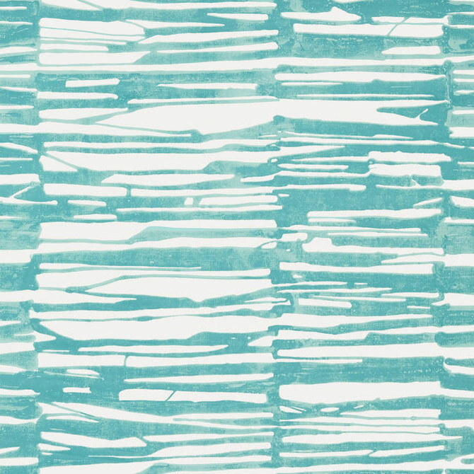 Thibaut Wallpaper Ischia Turquoise T10118 Wallpaper Wallpaper U.S.A. - </p><p>Repeat: V: 36 27 - My Fabric Connection -