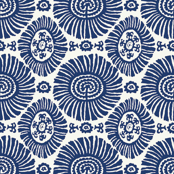 Thibaut Wallpaper Solis Navy T10083 Wallpaper Wallpaper U.S.A. - </p><p>Repeat: V: 12.5 27 - My Fabric Connection -