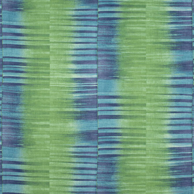 Thibaut Fabric Mekong Stripe Green and Blue F910091 Fabric 100% Linen THAILAND 20000 </p><p>Repeat: V: 19 54 - My Fabric Connection -