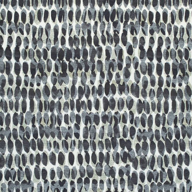 Thibaut Fabric Rain Water Black F910097 Fabric 100% Cotton ITALY 10000 </p><p>Repeat: V: 18.5 54 - My Fabric Connection -