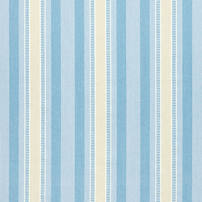 Anna French Fabric Dearden Stripe Soft Blue AW23154 Fabric 100% Cotton SCOTLAND - </p><p>Repeat: V: - 54 - My Fabric Connection -
