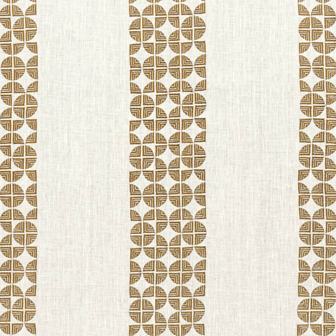 Anna French Fabric Fairmont Stripe Embroidery Bronze AW23127 Fabric 90% Linen, 10% Viscose INDIA - </p><p>Repeat: V: 9.5 51.5 - My Fabric Connection -