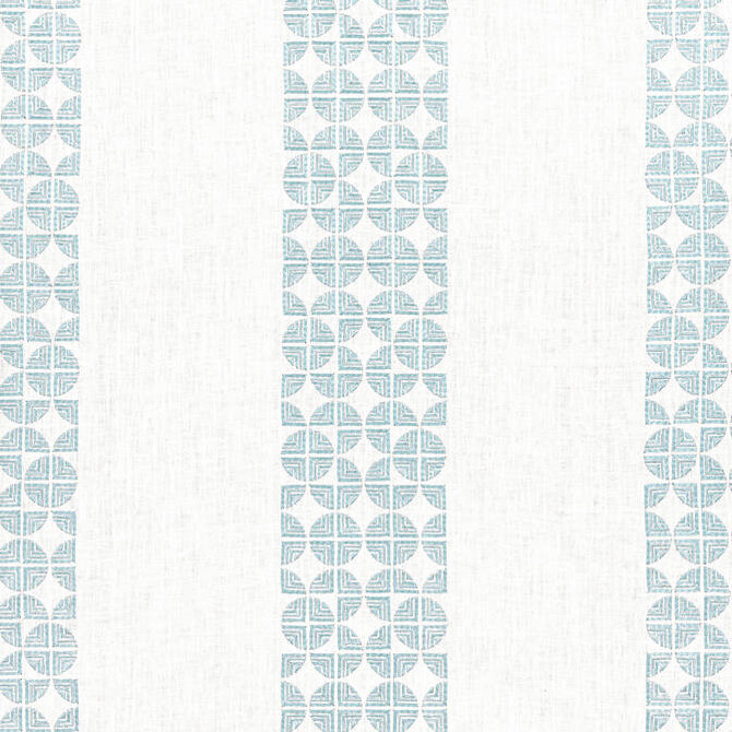 Anna French Fabric Fairmont Stripe Embroidery Soft Blue AW23128 Fabric 90% Linen, 10% Viscose INDIA - </p><p>Repeat: V: 9.5 51.5 - My Fabric Connection -