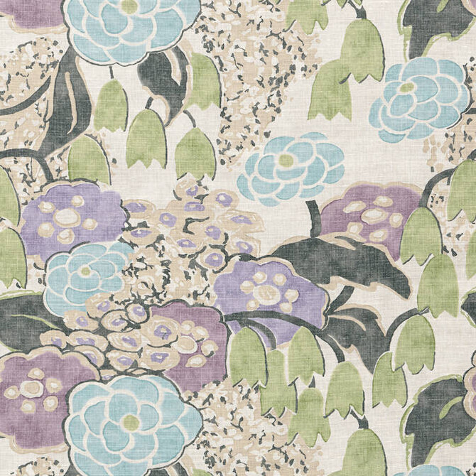 Anna French Fabric Laura Lavender and Green AF23101 Fabric 60% Linen, 30% Cot, 10% Nylon SCOTLAND 20000 </p><p>Repeat: V: 24.5 54 - My Fabric Connection -