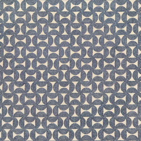 Carole Fabric Spin Master Indigo Blue Crush Base: 52% Polyester, 48% Cotton Embr: 60% Polyester, 25% Cotton, 15% Linen India 4 5/8" V, 4 1/2" H 54"" - My Fabric Connection -