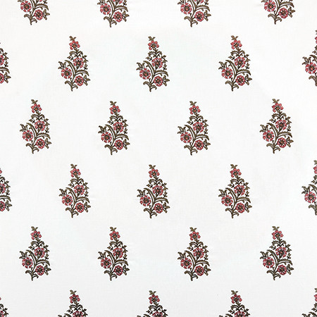 Carole Fabric Beauty And Charm Dusty Rose First Impressions 60% Cotton, 40% Linen India 15 1/4" V, 5" H HD 51" - My Fabric Connection -