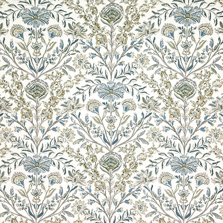 Carole Fabric Unreal Cypress First Impressions 90% Cotton, 10% Linen Pakistan 27" V, 13 1/2" H HD 54" - My Fabric Connection -