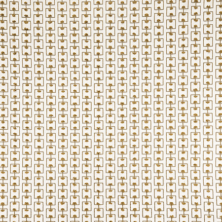 Carole Fabric Breakthrough Ochre Hidden Treasure Base: 52% Cotton, 48% Poly Embr: 79% Cotton, 21% Viscose India 2 3/8" V, 4 1/2" H 53" - My Fabric Connection -