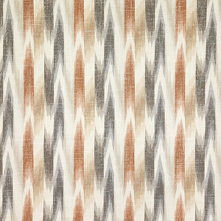 Carole Fabric Gung Ho Cinnamon Hidden Treasure 36% Polyester, 26% Cotton, 22% Viscose, 16% Linen China 13 3/4" V, 9 1/8" H 55" - My Fabric Connection -