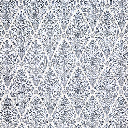 Carole Fabric Pride Ourselves Denim Hidden Treasure 100% Cotton Spain 9" V, 9" H HD 54" - My Fabric Connection -