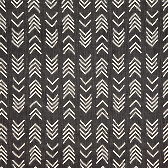 Carole Fabric Right Stuff Black Hidden Treasure 85% Cotton, 15% Linen Pakistan 13 1/2" V, 6 3/4" H 54" - My Fabric Connection -