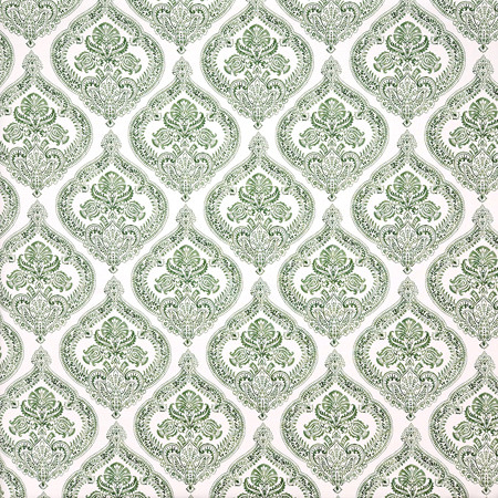 Carole Fabric Adornment Leaf Misty Glen 100% Cotton Spain 13 1/2" V, 6 3/4" H HD 54"" - My Fabric Connection -