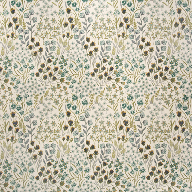 Carole Fabric Forget About It Lake Misty Glen 100% Cotton India 25 3/4" V, 13 7/8" H 55"" - My Fabric Connection -