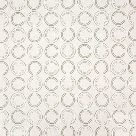 Carole Fabric Full Circle Sage Misty Glen 50% Polyester, 40% Cotton, 10% Linen China 11 1/2" V, 8 1/4" H 52 1/4"" - My Fabric Connection -