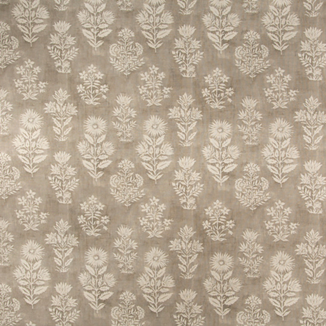 Carole Fabric Place Of Honor Stone Misty Glen 50% Cotton, 35% Viscose, 15% Linen India 19" V, 18" H 54"" - My Fabric Connection -
