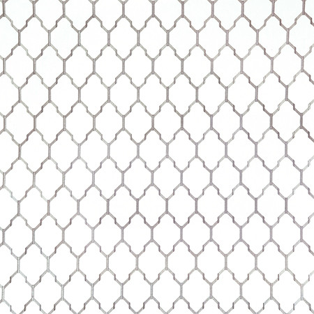 Carole Fabric Identify Platinum Shape Shifter Base: 68% Poly, 21% Linen, 11% Cotton Embr: 100% Viscose India 6 1/4" V, 3 3/8" H 53" - My Fabric Connection -