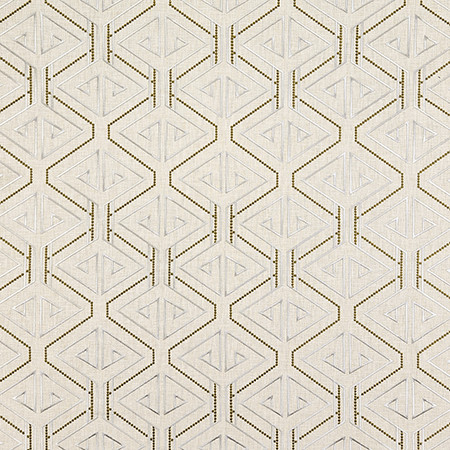 Carole Fabric Peek At You Olive Shape Shifter Base: 52% Cotton, 48% Poly Embr: 100% Poly India 13" V, 8 3/4" H 52" - My Fabric Connection -