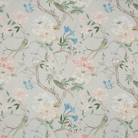 Carole Fabric Bird Call Silk Sunset Serenade 100% Cotton India 26 3/4" V, 27" H 55 1/2"" - My Fabric Connection -