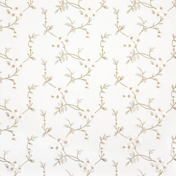 Carole Fabric Hearts And Flowers Pear Sunset Serenade Base:68% Polyester, 21% Linen, 11% Cotton Embr: 100% Viscose India 9 1/4" V, 13" H 53"" - My Fabric Connection -