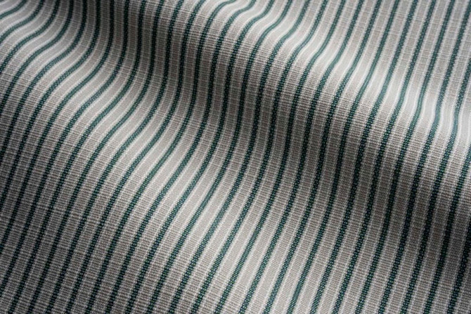 Perennials Fabric Tick Tock Stripe Emerald 4 Yards