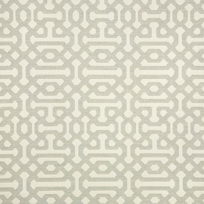 Sunbrella Fabric 45991-0002 Fretwork  Pewter our website for purchase 100% Sunbrella Acrylic USA (see sample) 14.74" 54"  - My Fabric Connection -