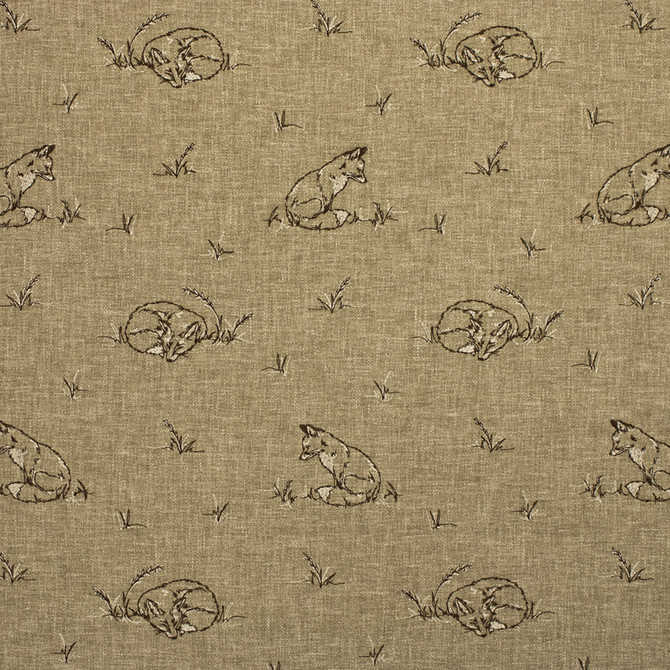 Greenhouse Fabric S6747 Flax - 100% Polyester India 80000 8.5" H, 15.5" V 56" - My Fabric Connection -