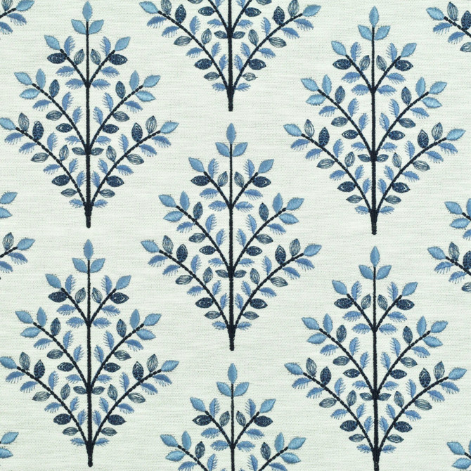 Greenhouse Fabric S6230 Porcelain 71% Polyester, 29% Cotton With 100% Polyester Embroidery India 9,000 </p><p>Repeat: 7.5" H, 6.5" V 52" - My Fabric Connection -