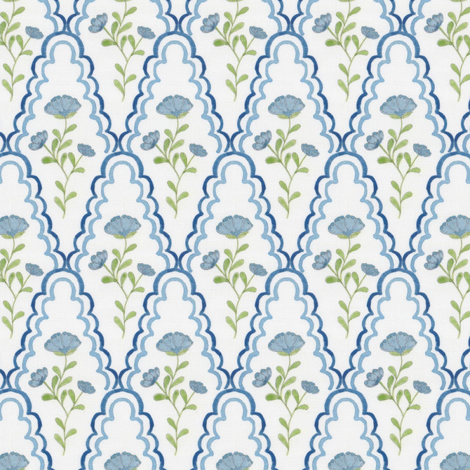 Aoc Fabric 7848 Scallop Floral 3 Denim Fabric 97%Cot 3%Lin USA Catb 117-2013 Wyzenbeek 20 000 Double Rub Wear Test (Heavy Duty) </p><p>Repeat: H: 4.25, V: 18.875 58 in - My Fabric Connection -
