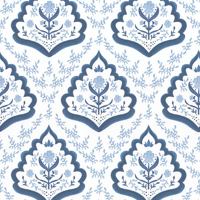 Aoc Wallcovering W7842 Floral Paisley 2 Harbor Wallcovering 100%OTH USA </p><p>Repeat: H: 9.000, V: 13.500 27 in - My Fabric Connection -