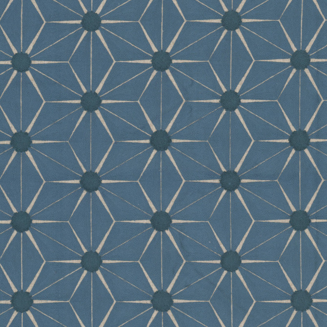 Stout Fabric Major 3 Bluebird Fabric 70%SVI 30%LIN %CEMB INDIA </p><p>Repeat: H: 7.875, V: 4.750 53 in - My Fabric Connection -