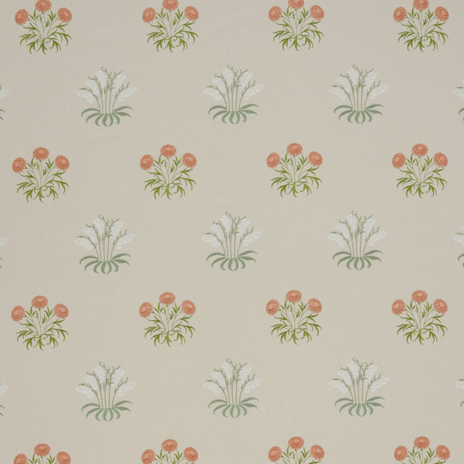 Wmah Fabric 7862 Lilyflower Embroidery 2 Sage Fabric 68%POL 21%LIN 11%COT %VEMB INDIA </p><p>Repeat: H: 10.750, V: 12.500 54 in - My Fabric Connection -