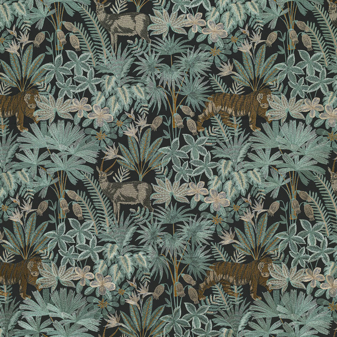 Marcus William Fabric Serafina 1 Turquoise Fabric 48%Cot 52%Pol %Vemb India </p><p>Repeat: H: 25.5, V: 9.25 51 in - My Fabric Connection -