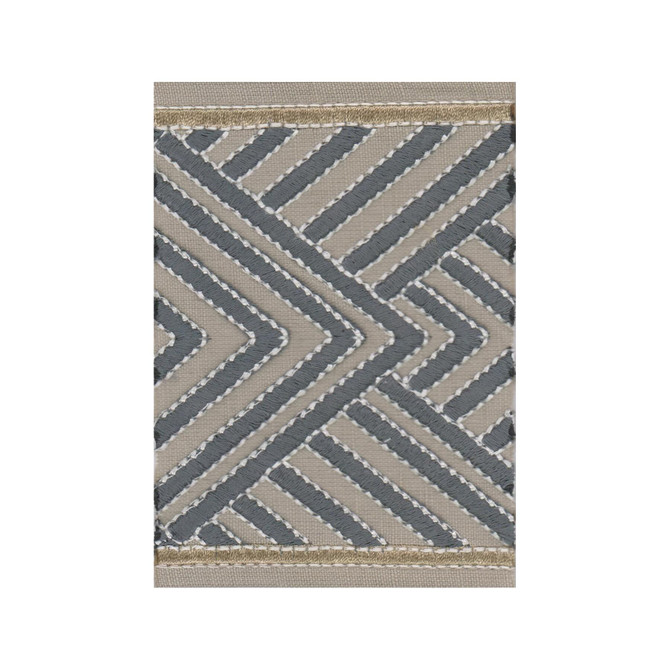 Marcus William Trim Geometric Tape 2 Zinc Trim 85%COT 15%LIN %VEMB INDIA </p><p>Repeat: H: 3.750, V: 3.875 4.5 in - My Fabric Connection -