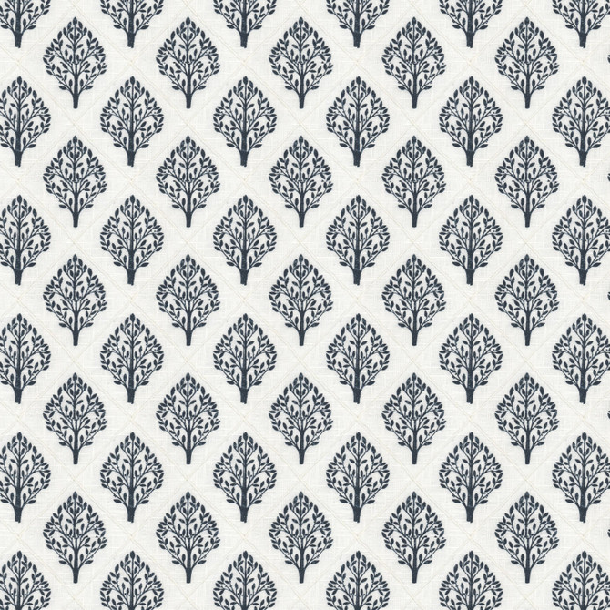 Stout Fabric Fullerton 2 Indigo Fabric 55%Lin 45%Cot India Catb 117-2013 </p><p>Repeat: H: 5, V: 0 51 in - My Fabric Connection -