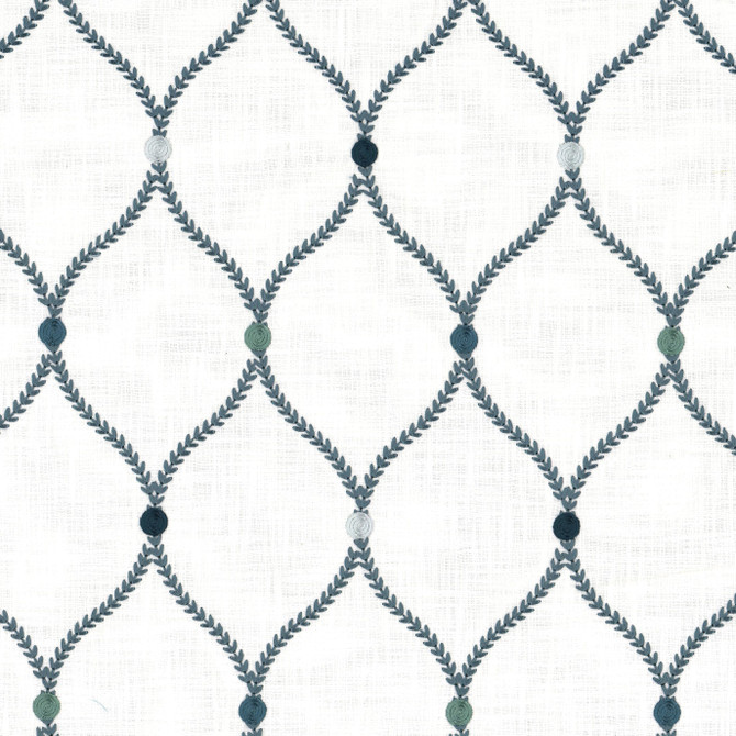 Stout Fabric Evian 1 Haze Fabric 100%Cot %Vemb India </p><p>Repeat: H: 4.375, V: 8.25 52 in - My Fabric Connection -